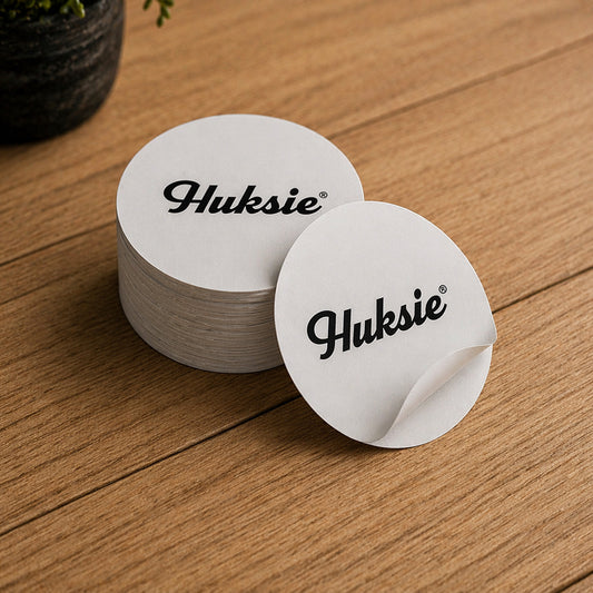 White Floor Sticker