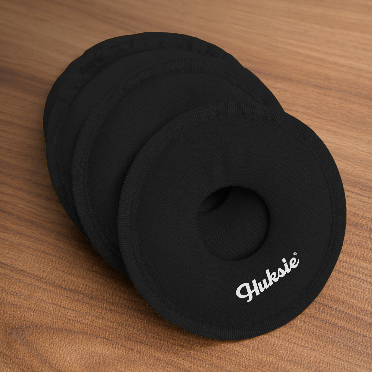 4 Black Huksie Bags