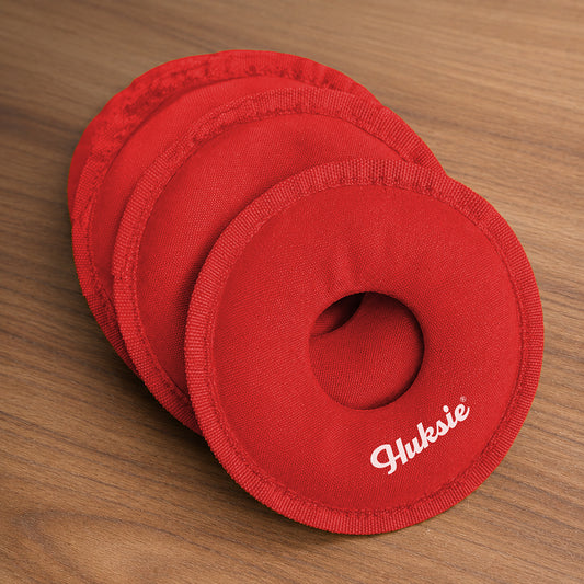 4 Red Huksie Bags